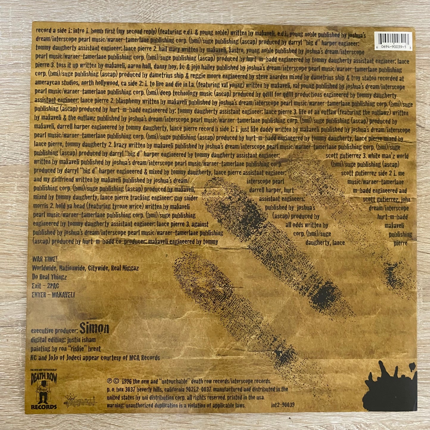 OG - Makaveli - The Don Killuminati (The 7 Day Theory) (2xLP, Album)