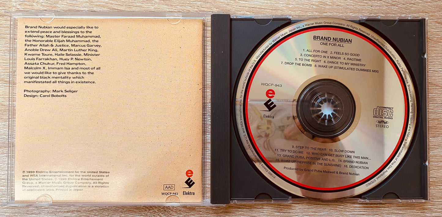 Brand Nubian - One For All (CD, Album, RE)
