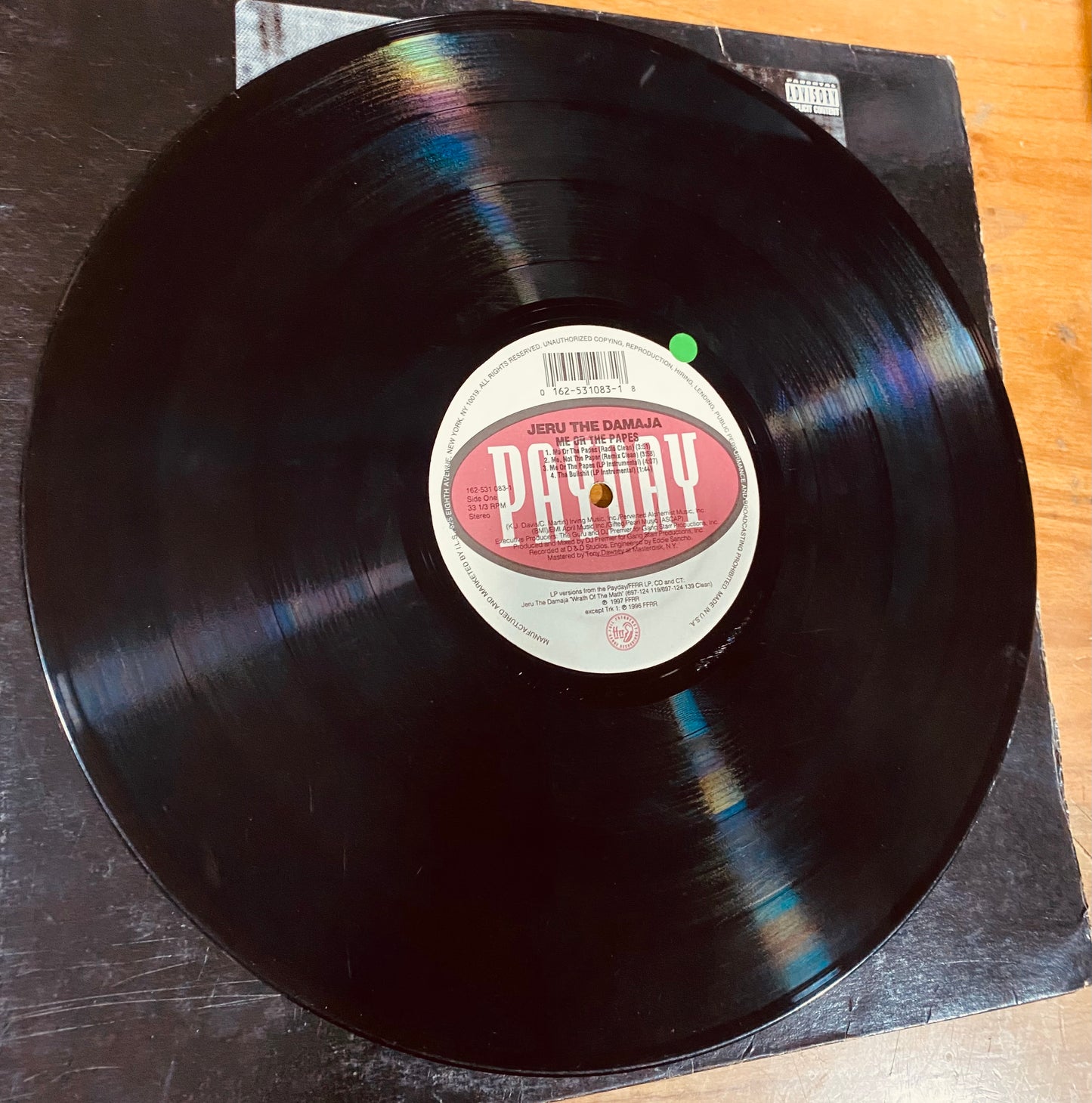 OG US - Jeru The Damaja - Me Or The Papes (12")