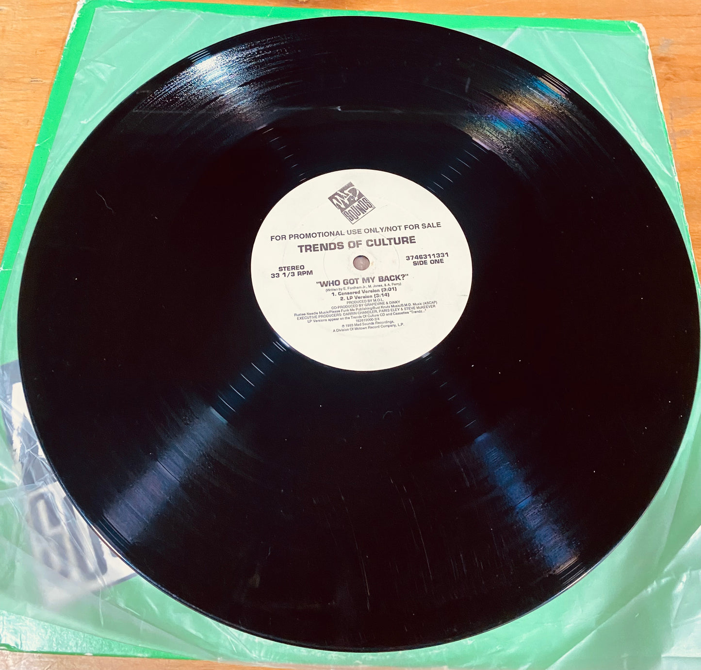 OG US - Trends Of Culture - Who Got My Back? (12", Promo)