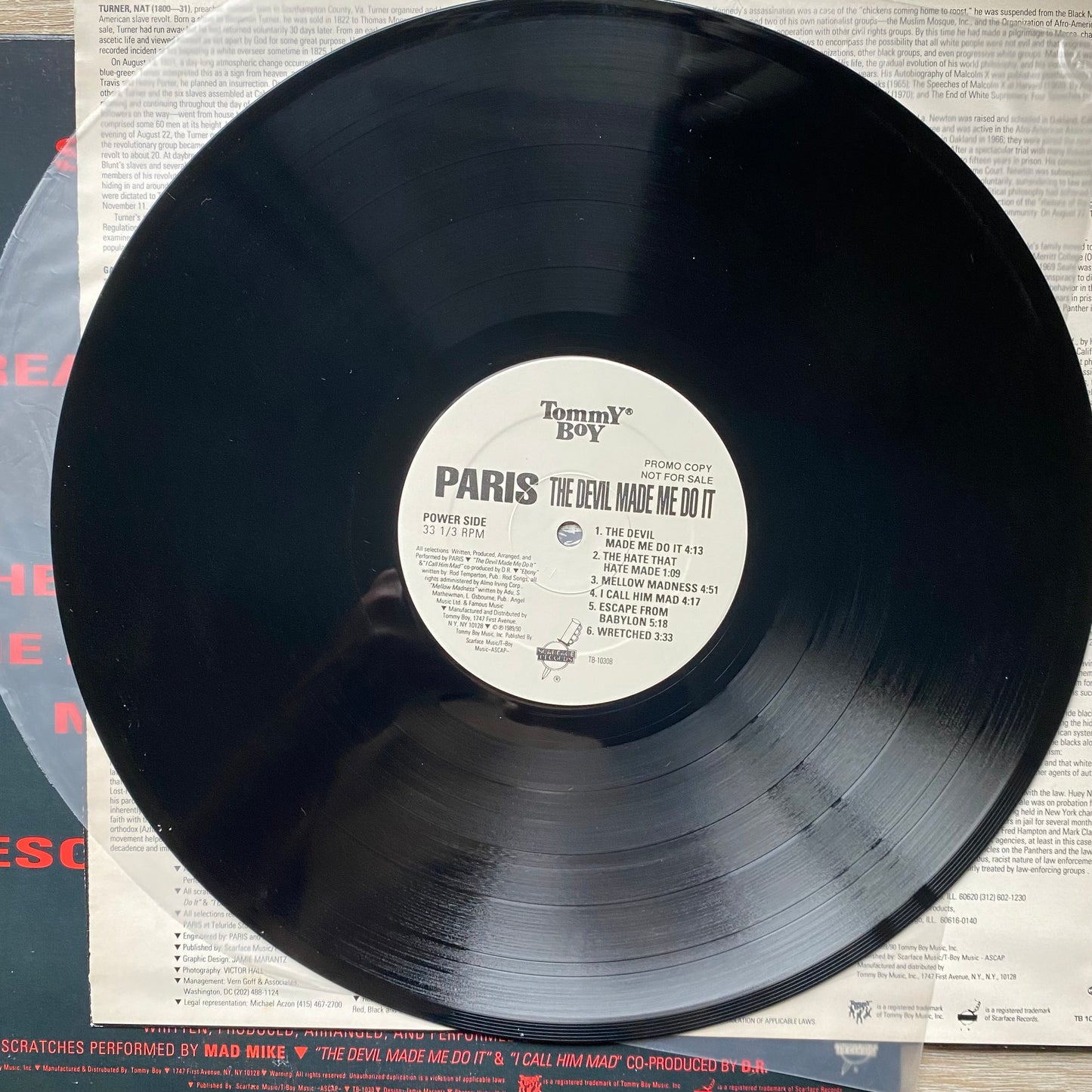 OG - PROMO - Paris - The Devil Made Me Do It (LP, Album, Promo)