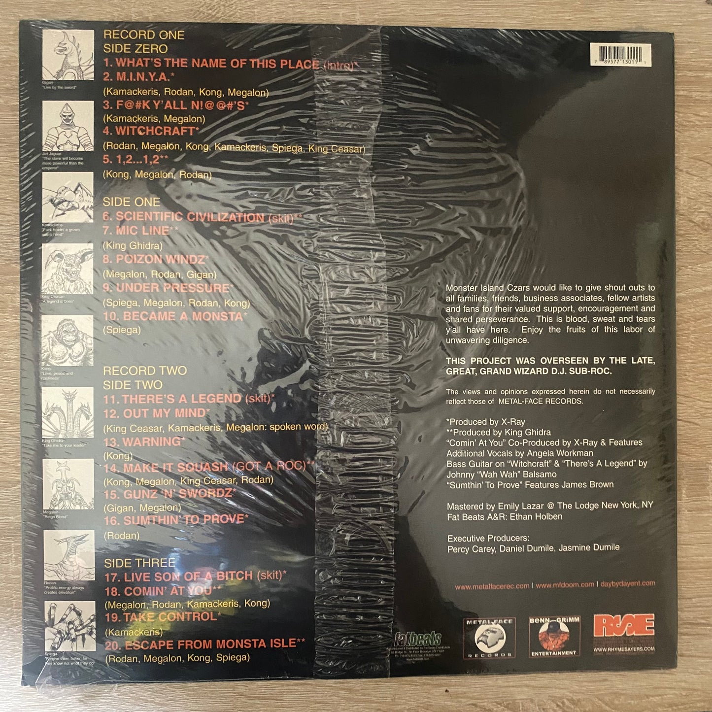 OG - SEALED - Monsta Island Czars - Escape From Monsta Island ! (2xLP, Album)