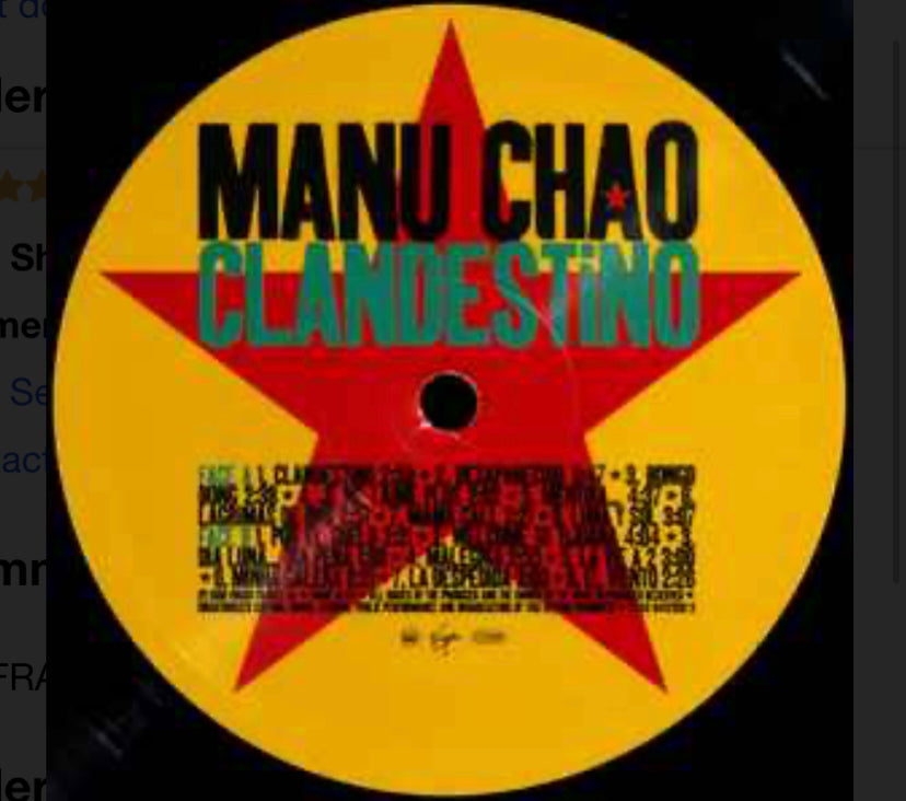 OG- Manu Chao - Clandestino (LP, Album)