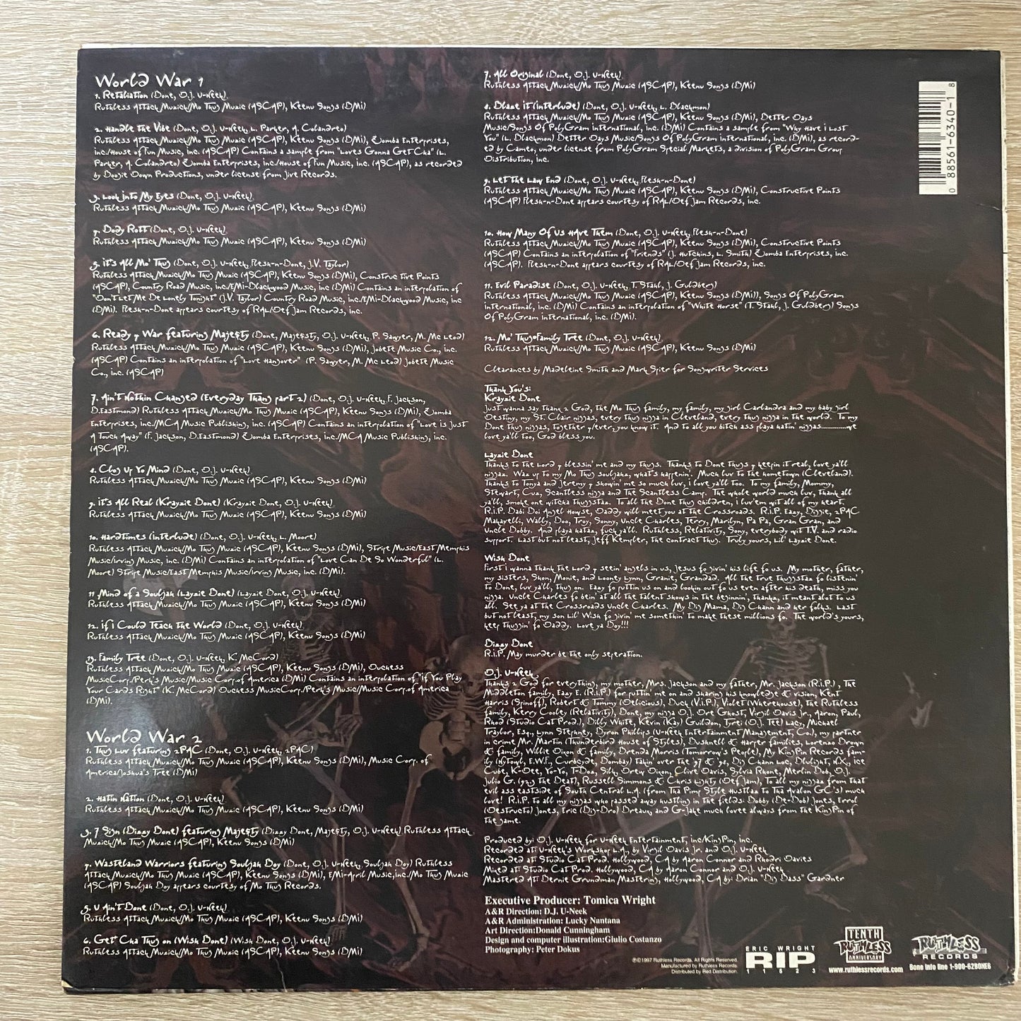 OG US - Bone Thugs-N-Harmony - The Art Of War (2xLP, Album)