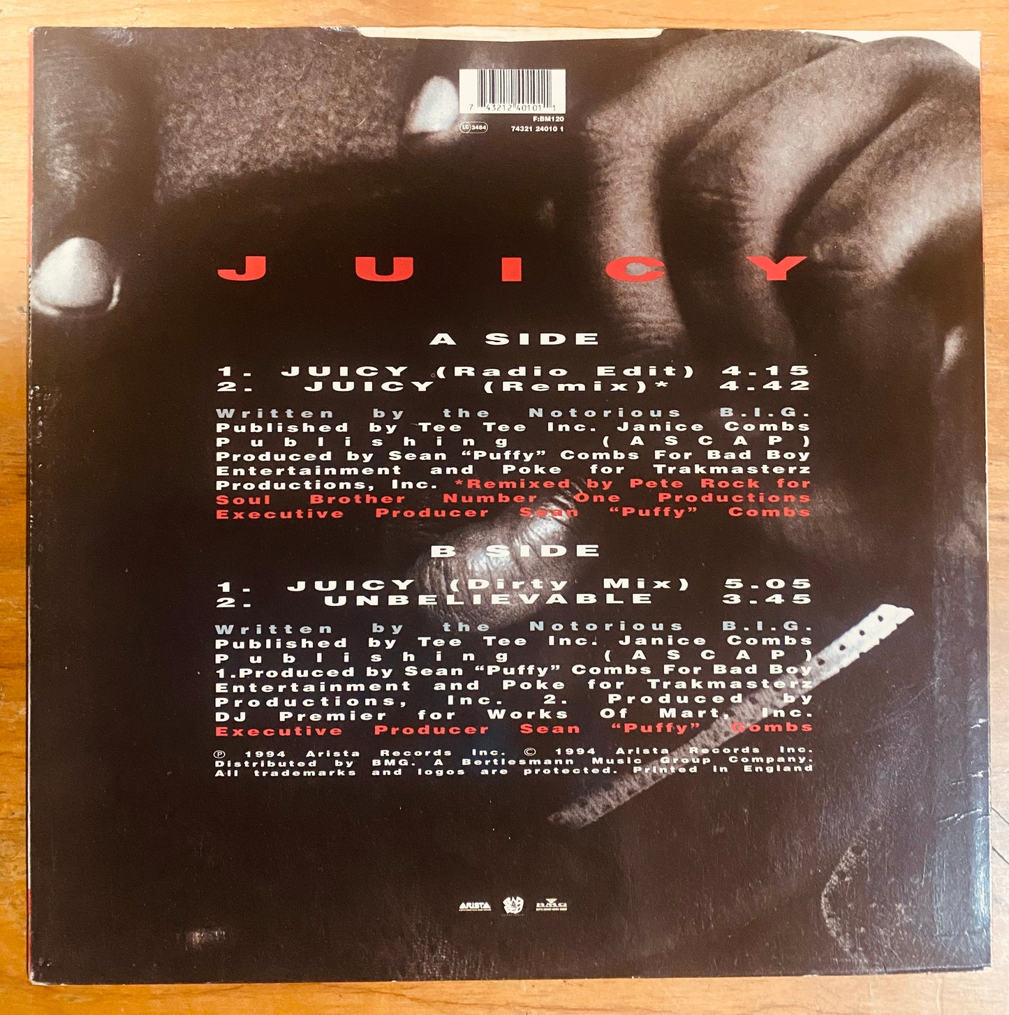 OG UK - Notorious B.I.G. - Juicy / Unbelievable (12")