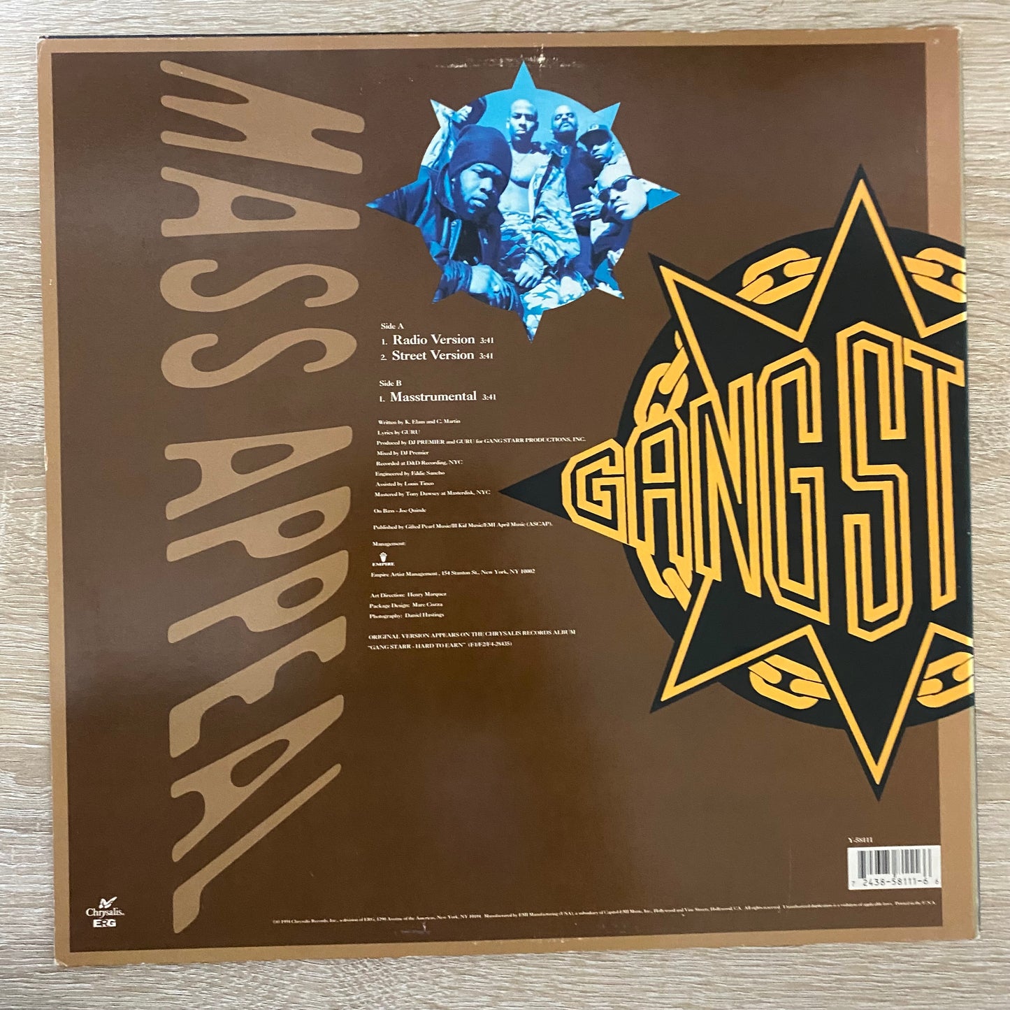 OG US- Gang Starr - Mass Appeal (12")