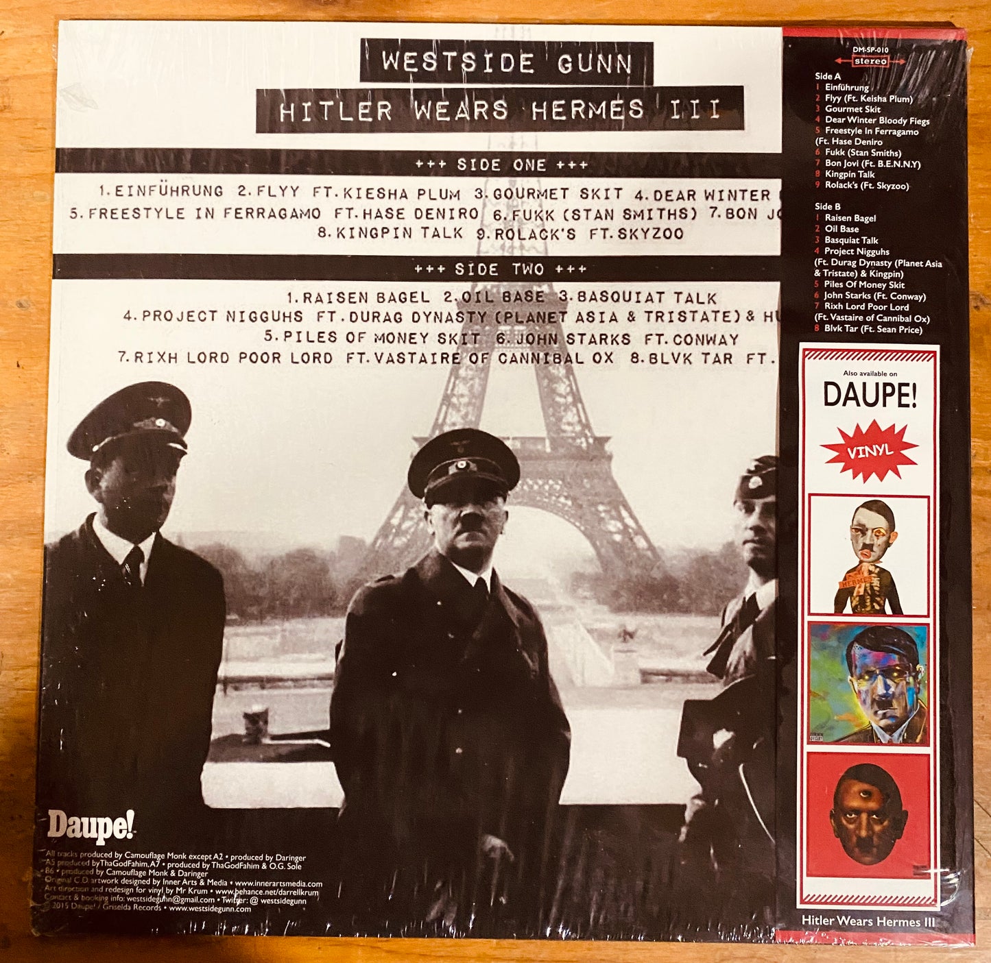 EU UNOFFICIAL -Westside Gunn – Hitler Wears Hermes III Vinyl, LP, Limited Edition, Unofficial Release, Red, Obi CL