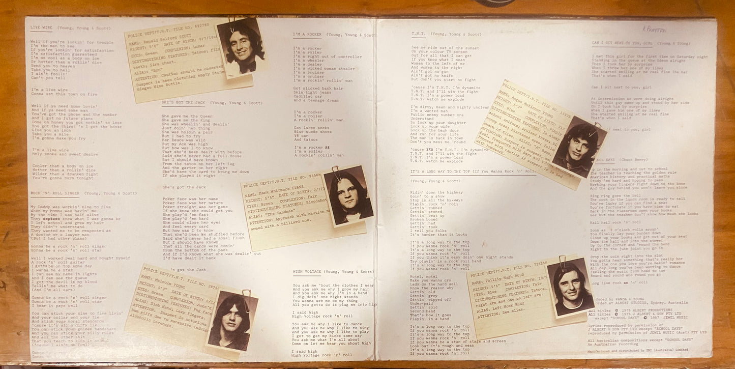 OG AUSTRALIA!! - AC/DC - T.N.T. (LP, Album, Lam) CL