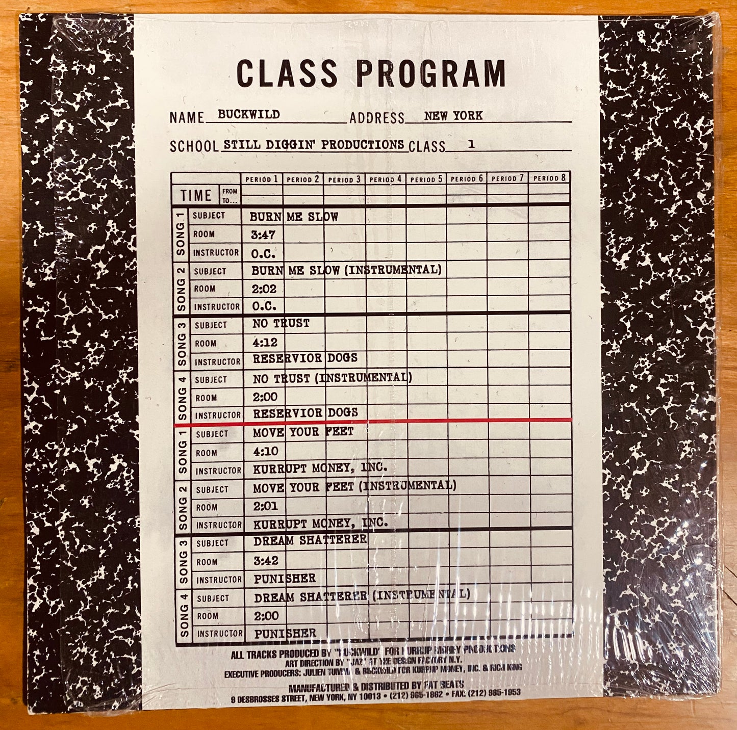 OG US - Buckwild - Still Diggin' Composition (12", EP)