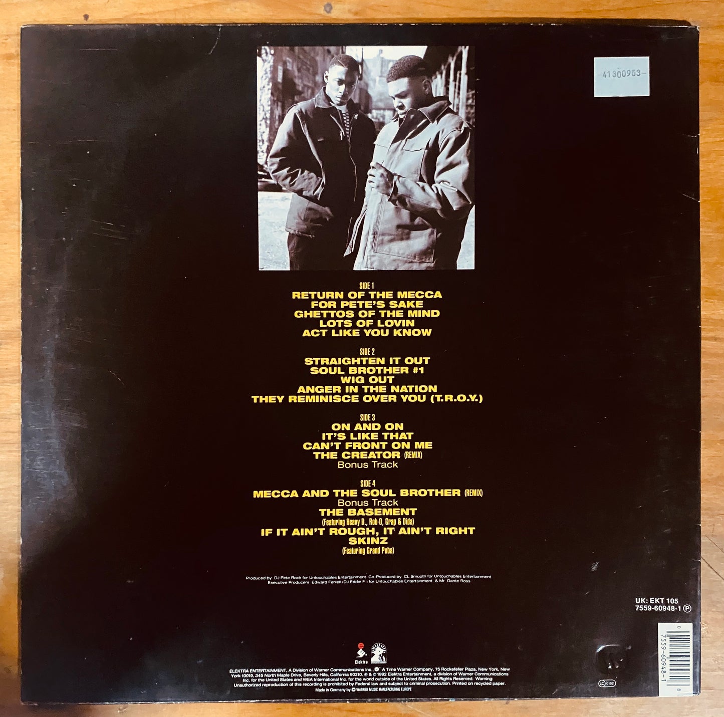 OG UK/EU- Pete Rock & CL Smooth* - Mecca And The Soul Brother (2xLP, Album) CL