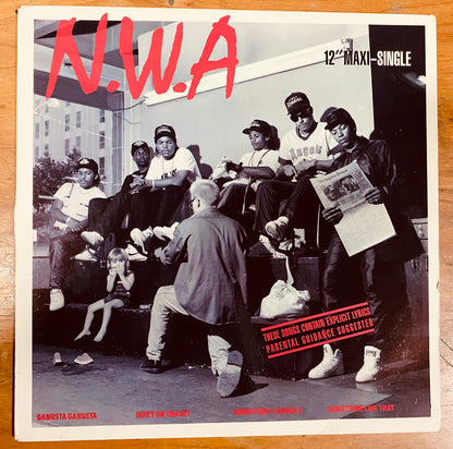 OG US - N.W.A* - Gangsta Gangsta (12", Maxi, SRC)