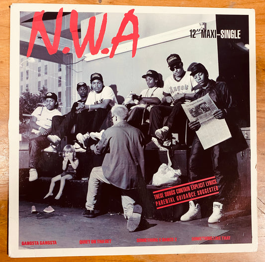 OG US - N.W.A* - Gangsta Gangsta (12", Maxi, SRC)