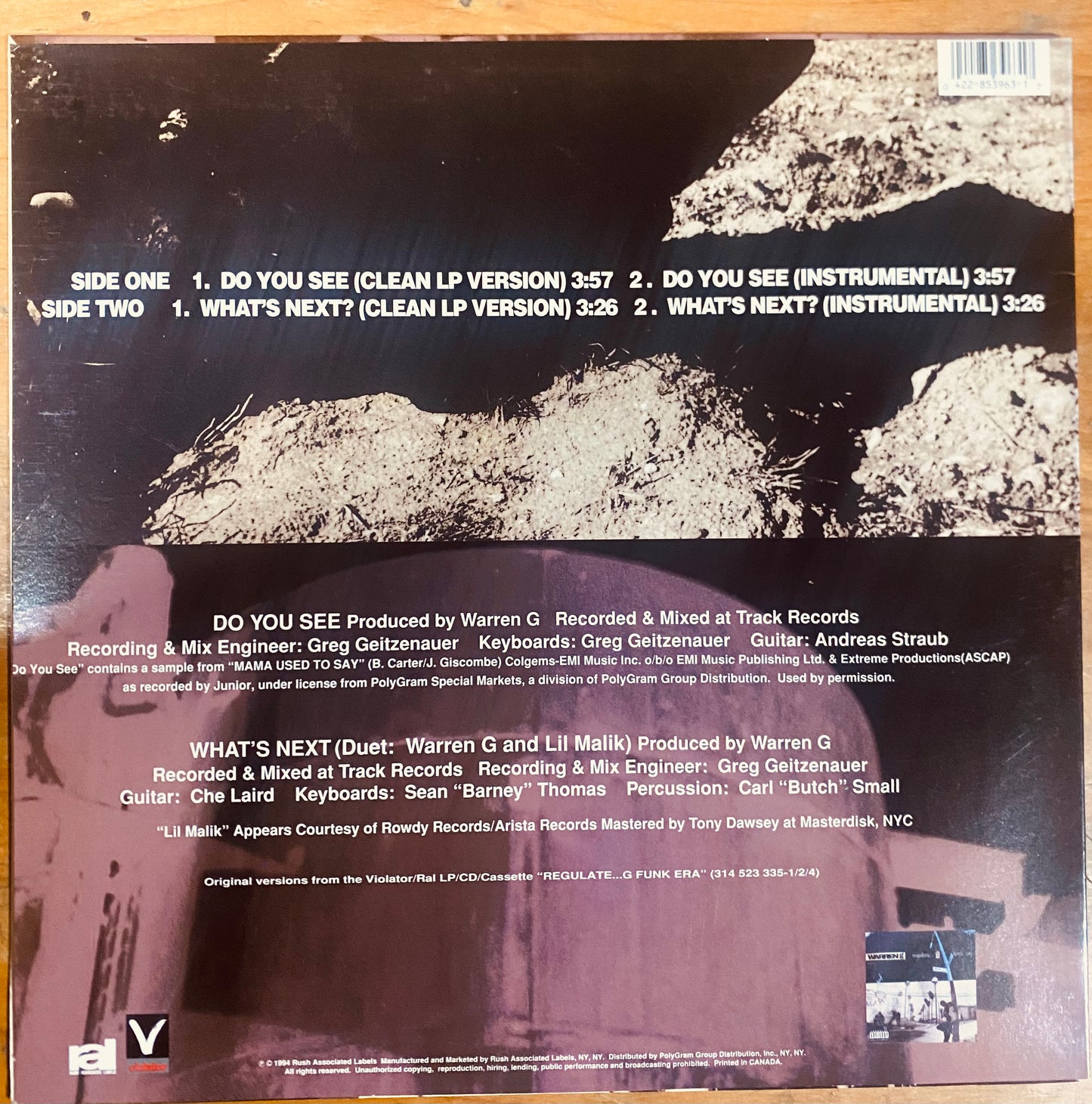 OG US - Warren G - Do You See (12", Single)