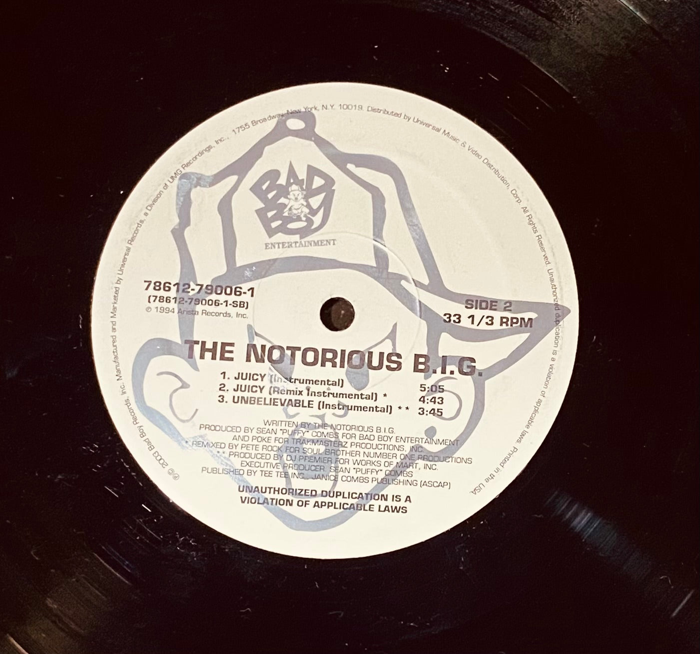 OG US - The Notorious BIG* - Juicy (12")