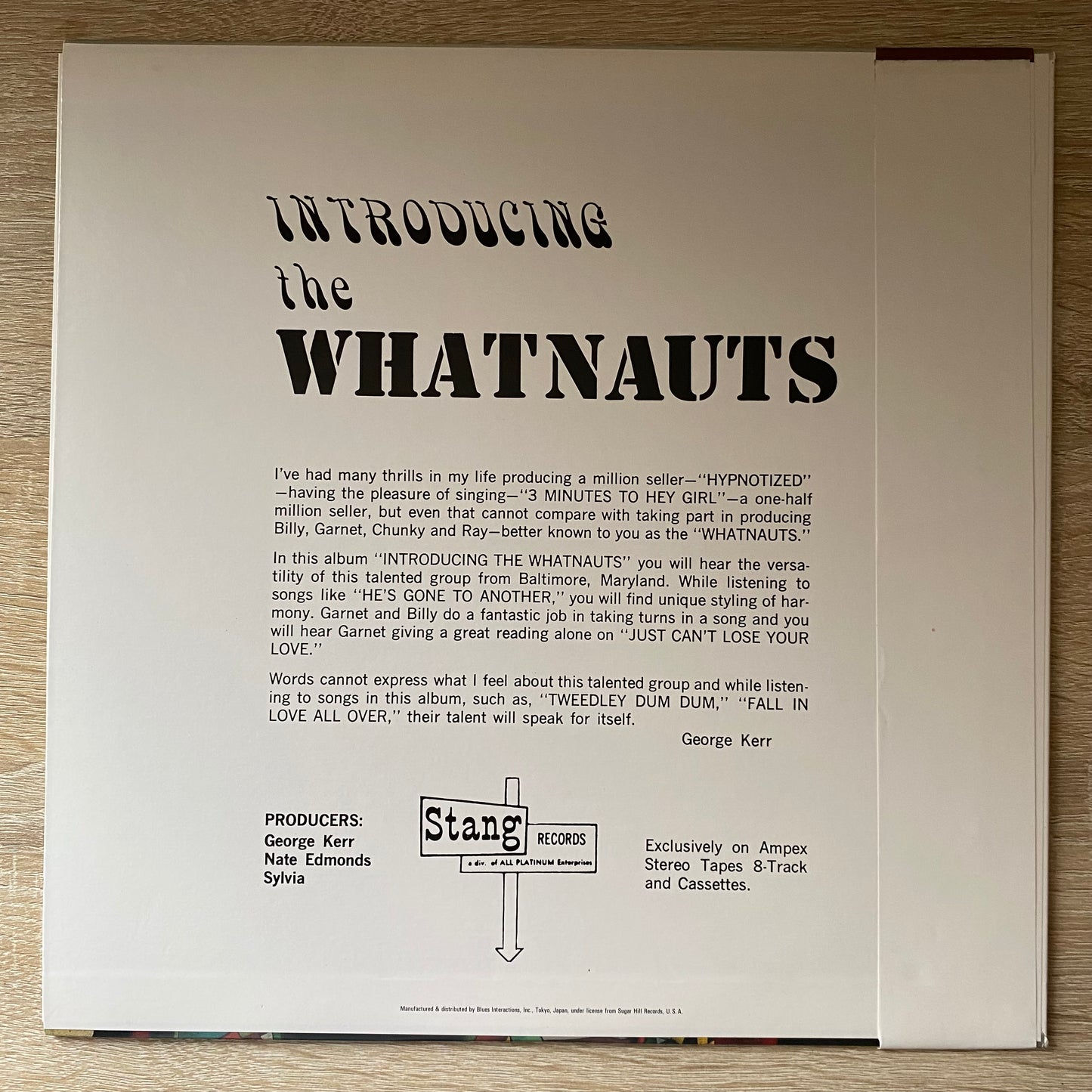 The Whatnauts - Introducing The Whatnauts (LP, Album, RE)