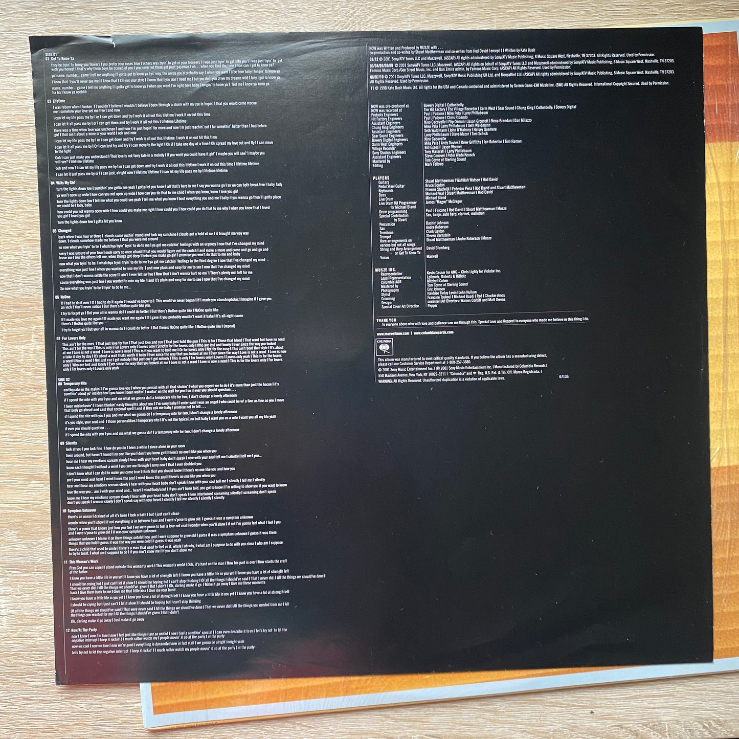 OG US - Maxwell - Now (LP, Album)