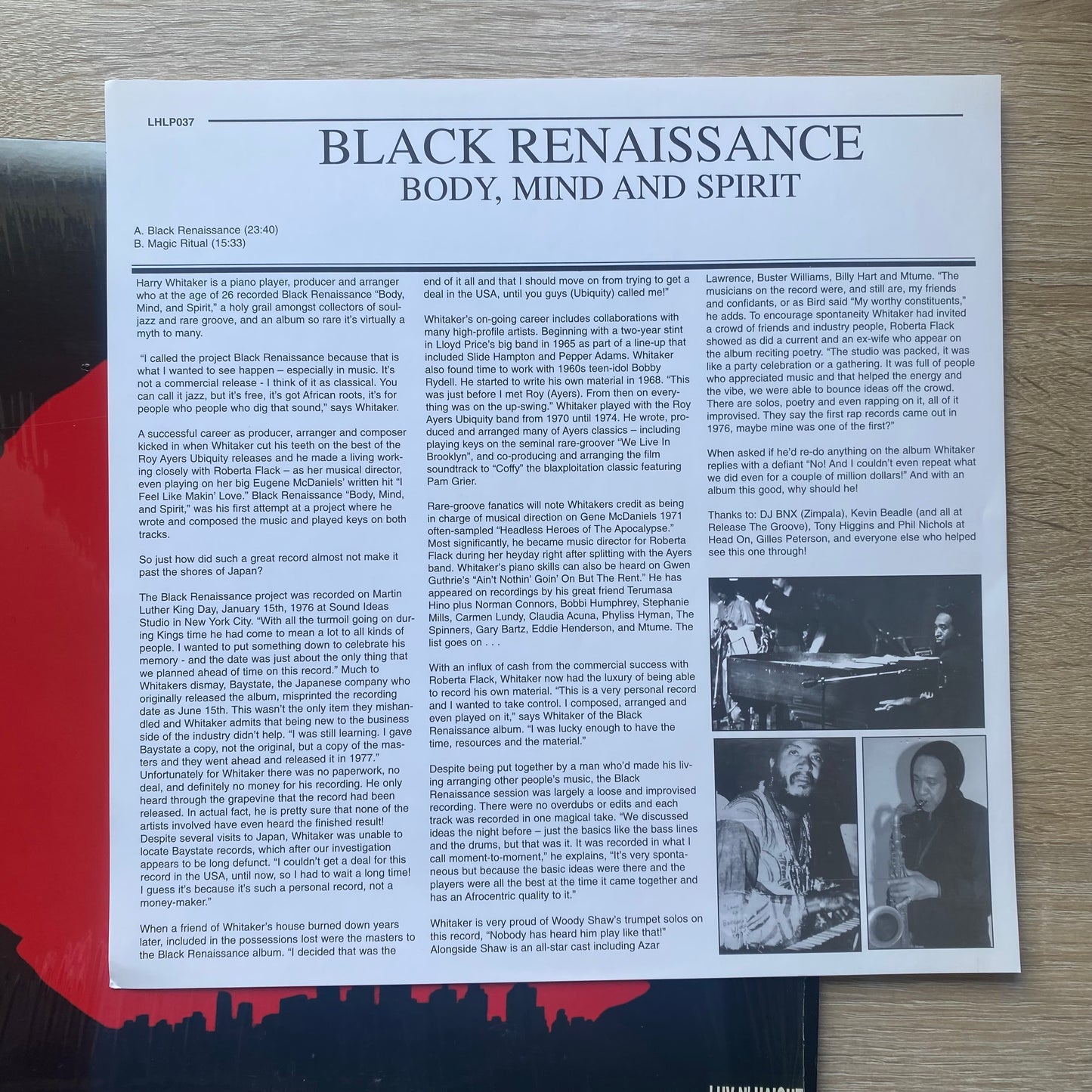 Black Renaissance - Body, Mind And Spirit (LP, Album, RE, RP)