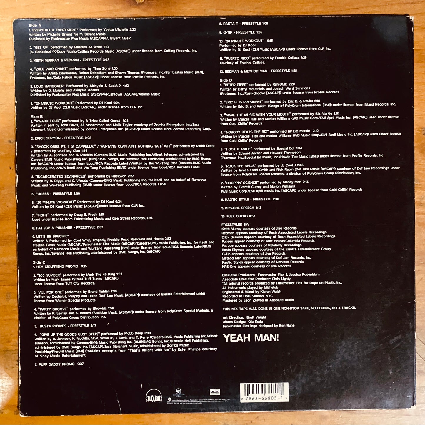 OG US - Funkmaster Flex - The Mix Tape Volume 1 (60 Minutes Of Funk) (2xLP, Mixed, Mixtape) CL