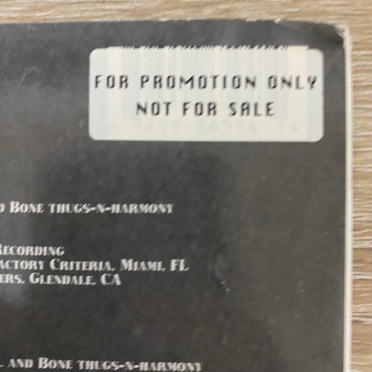 OG US Promo!-  Bone Thugs-N-Harmony - Thug World Order (2xLP, Album, Promo)