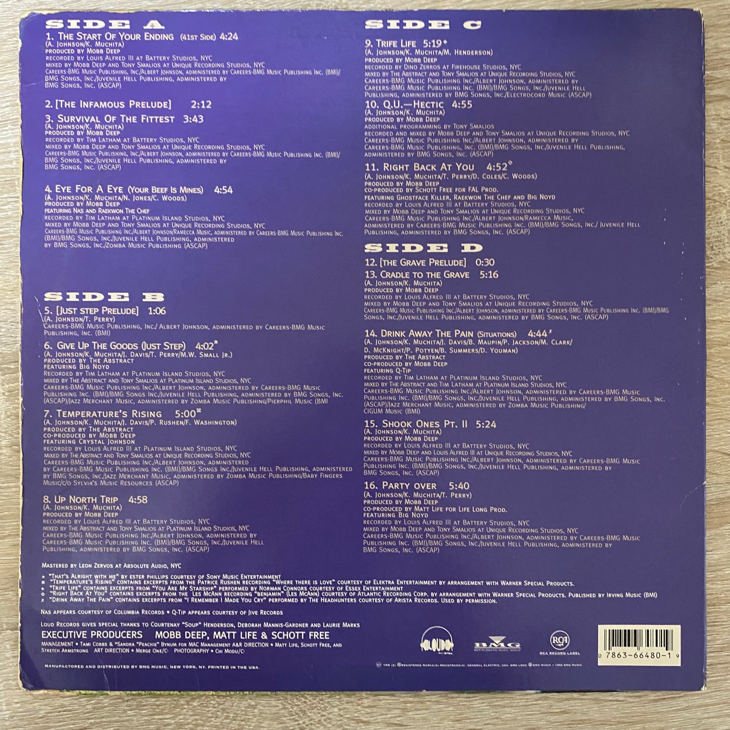 OG US - Mobb Deep - The Infamous (2xLP, Album)