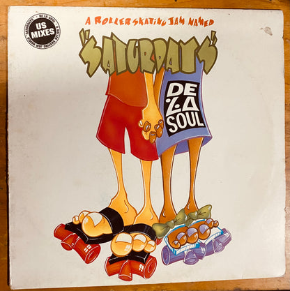 OG BEL -De La Soul - A Roller Skating Jam Named "Saturdays" (US Mixes) (12", Single)