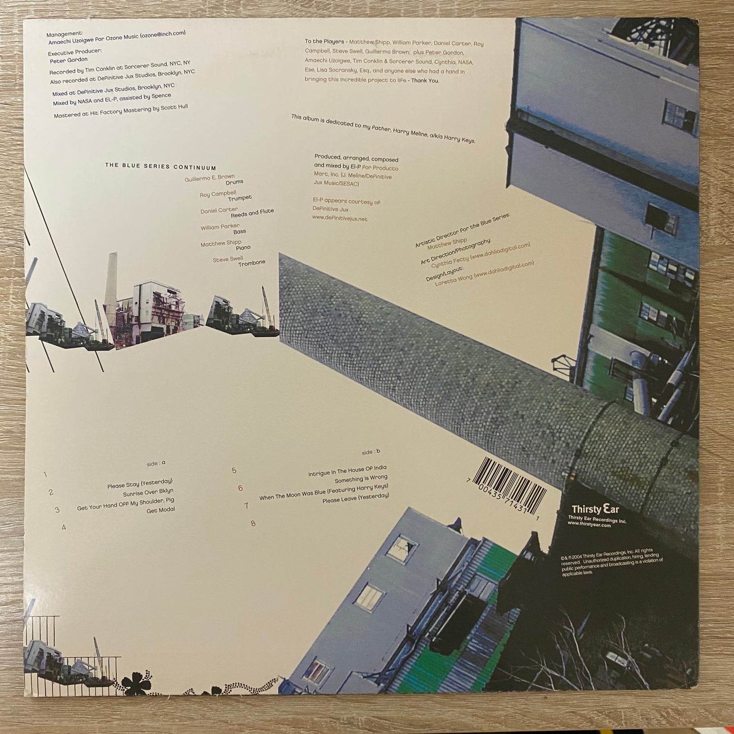 OG  US- El-P Feat. The Blue Series Continuum - High Water (LP, Album)