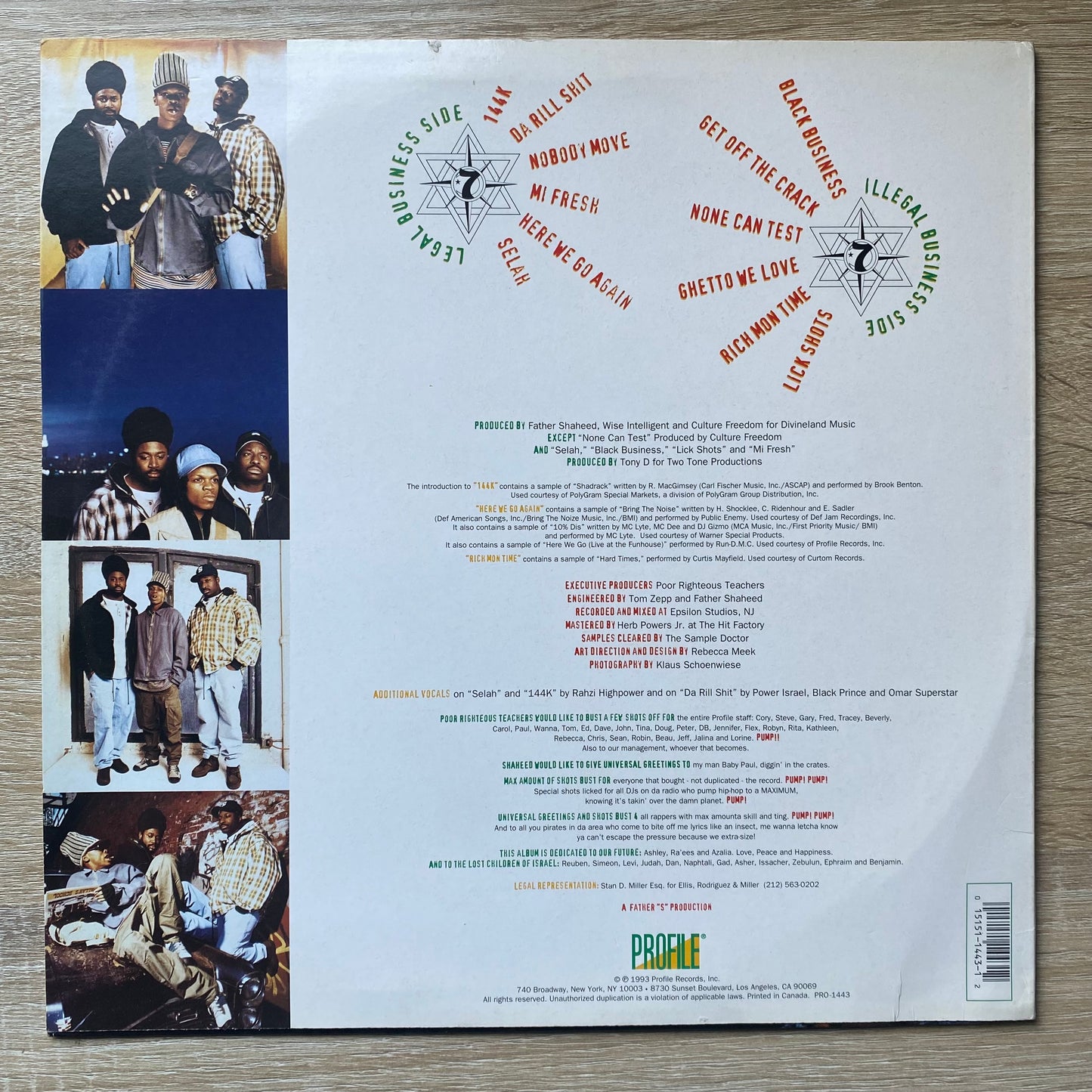 OG-Poor Righteous Teachers - Black Business (LP, Album)