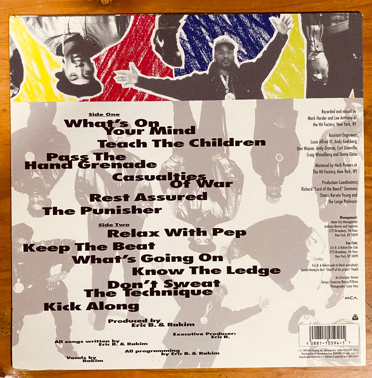 OG US - Eric B. & Rakim - Don't Sweat The Technique (LP, Album) CL