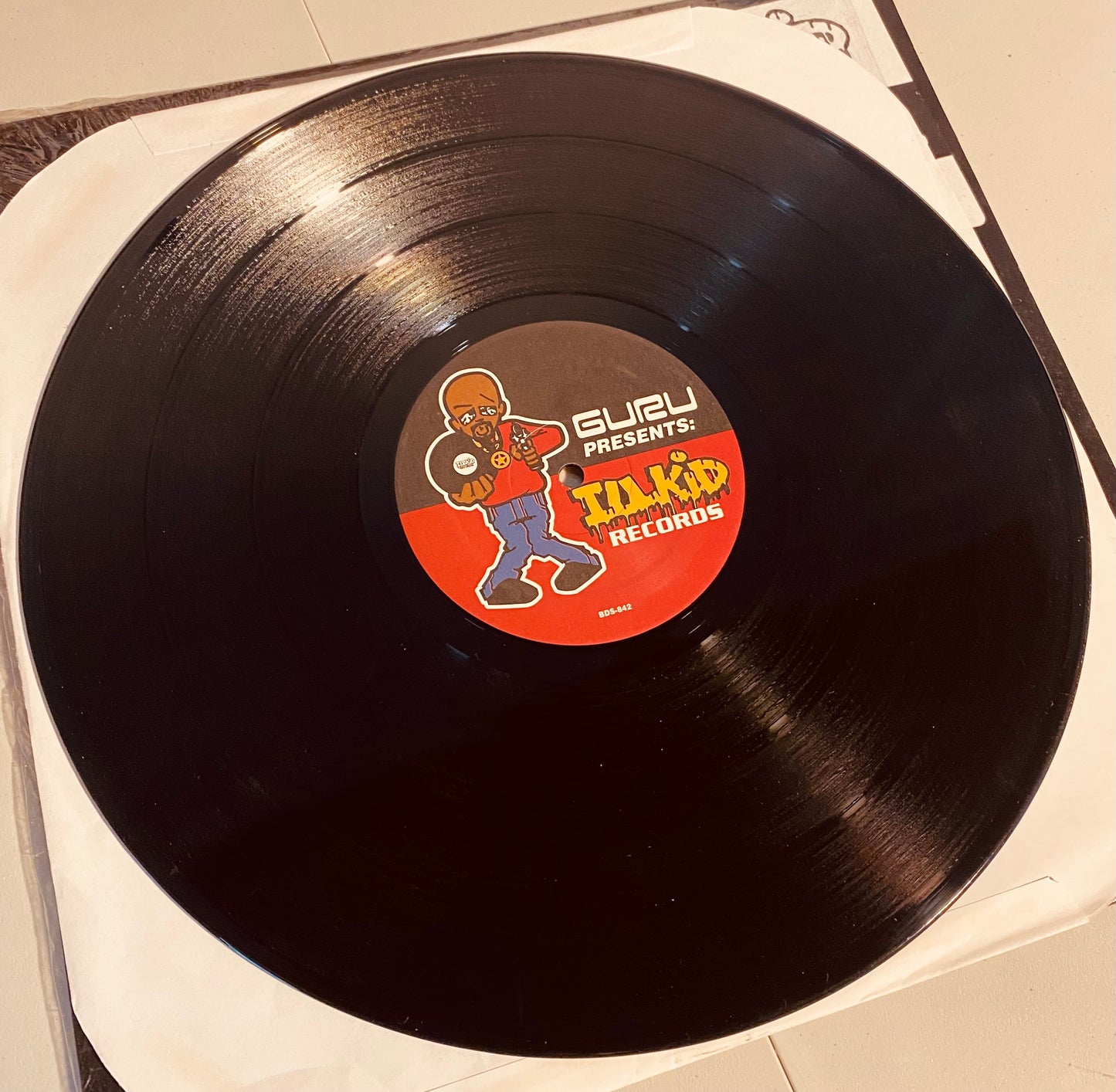 OG US - Smiley Da Ghetto Child* Featuring: Guru A.K.A. Baldhead Slick* - Discontent / Caged In (12")