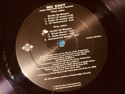 OG US - MC Eiht - Streiht Up Menace (12", SRC)
