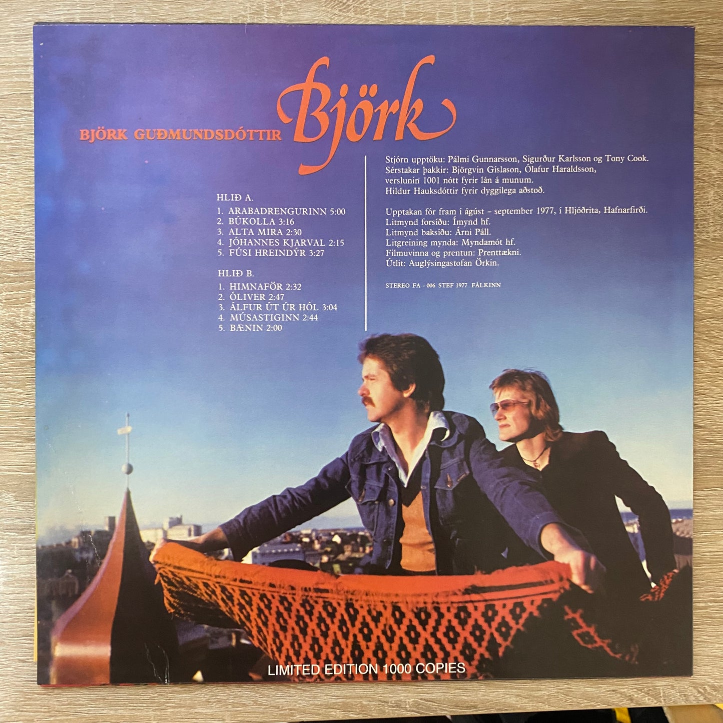 Björk Guðmundsdóttir - Björk (LP, Album, Unofficial Release)