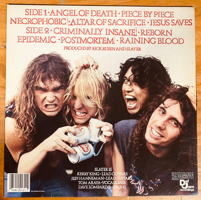 OG US - Slayer - Reign In Blood (LP, Album, All) CL