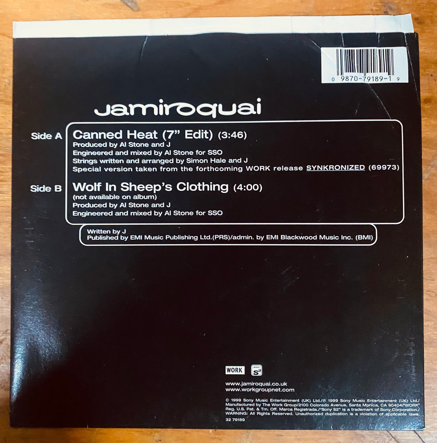 OG US - Jamiroquai - Canned Heat (7", Single, Ltd) CL