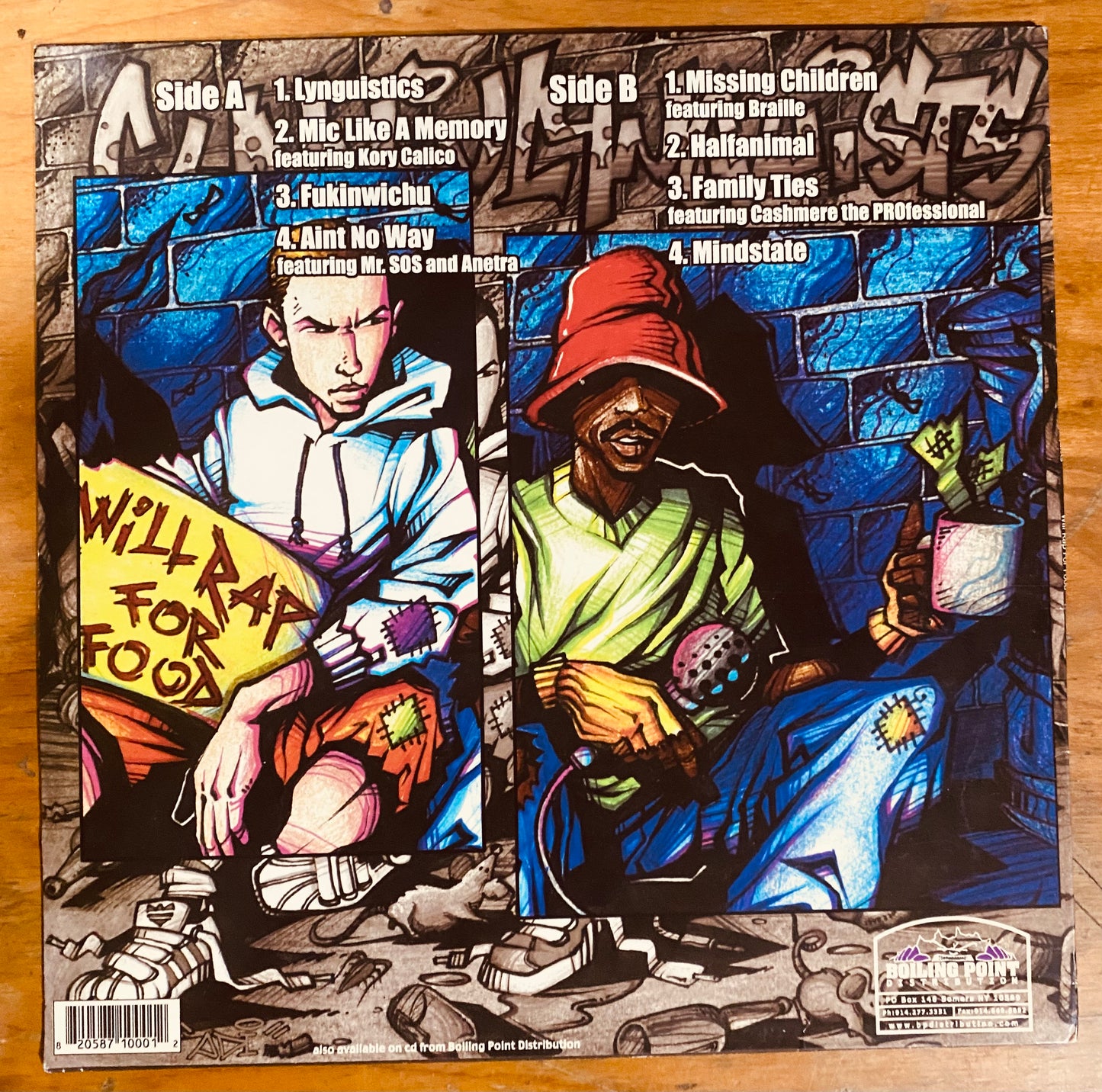 OG US - CunninLynguists - Will Rap For Food (LP, Album) CL