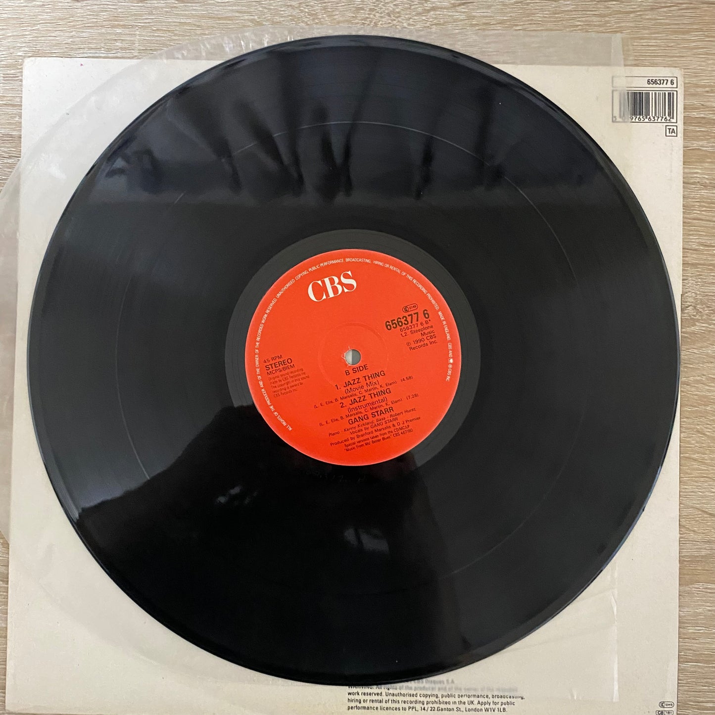 OG UK - Gang Starr - Jazz Thing (12", Single)