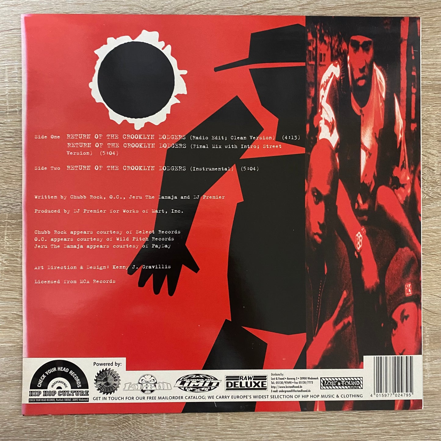 Crooklyn Dodgers '95 - Return Of The Crooklyn Dodgers (12", Single)