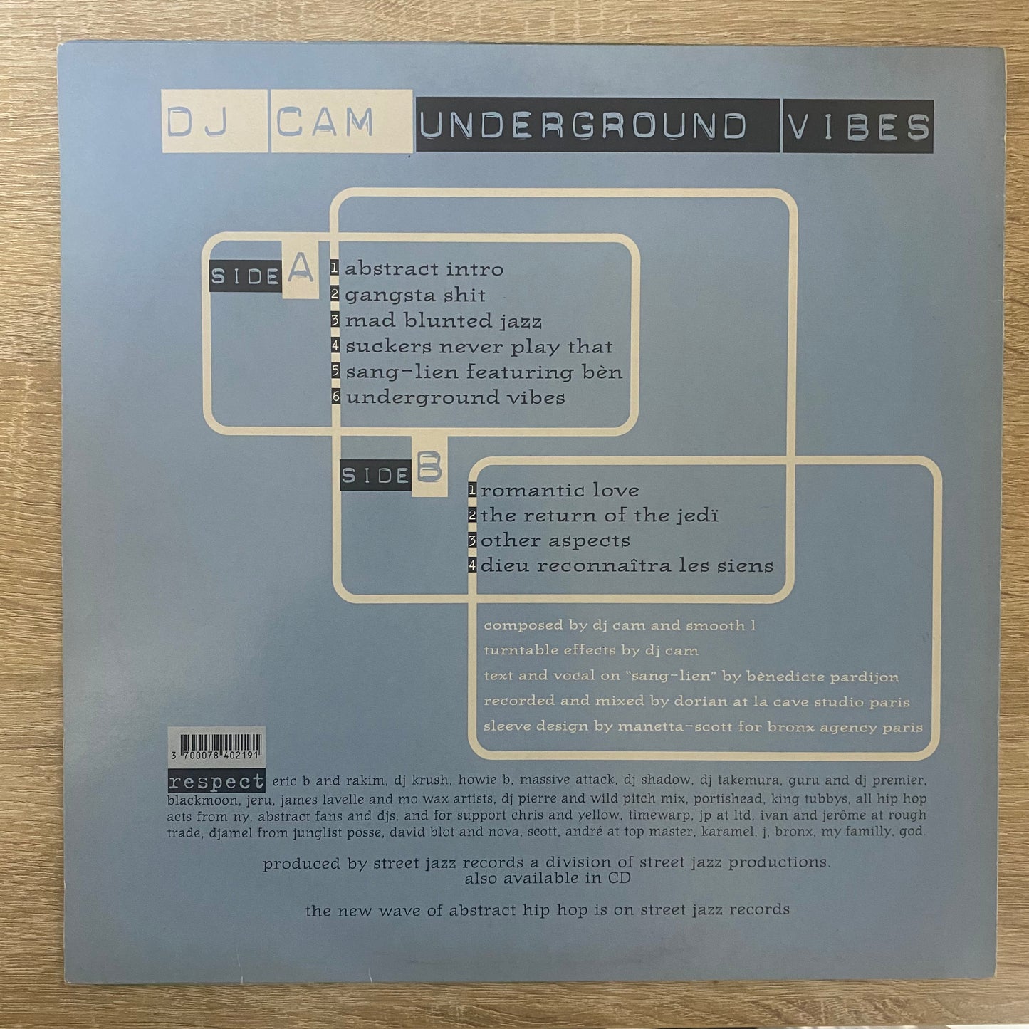 OG FR - DJ Cam - Underground Vibes (LP, Album)