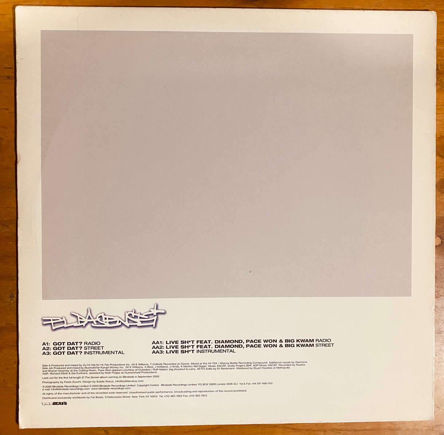 OG US - El Da Sensei - Got Dat? (12")