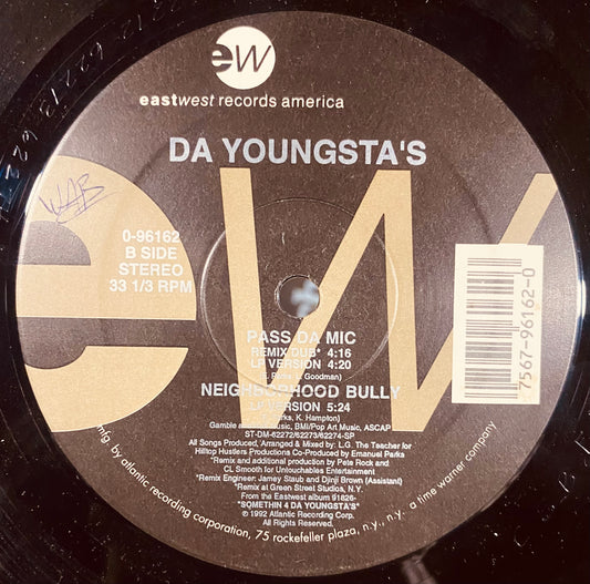 OG US - Da Youngsta's - Pass Da Mic / Neighborhood Bully (12")