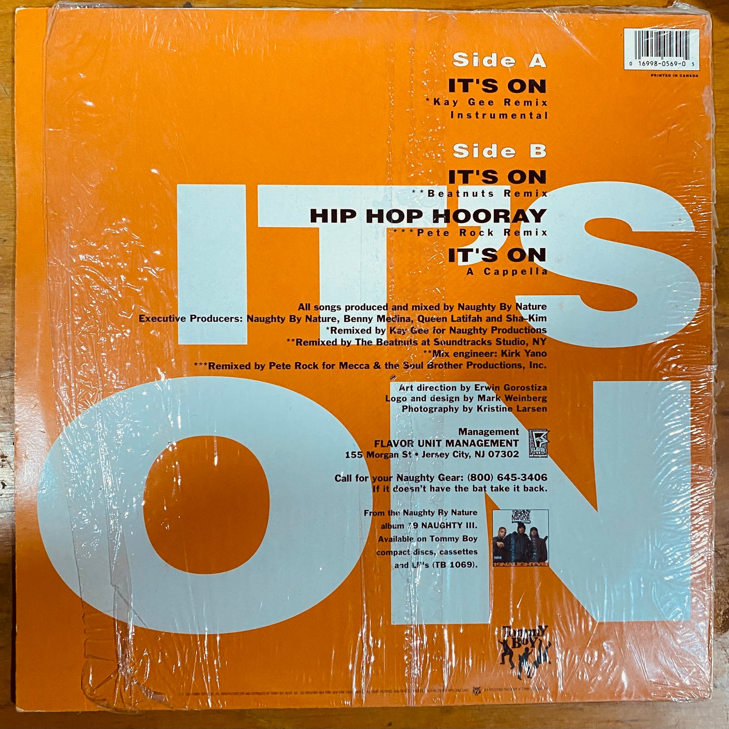 OG US - Naughty By Nature - It's On (12")