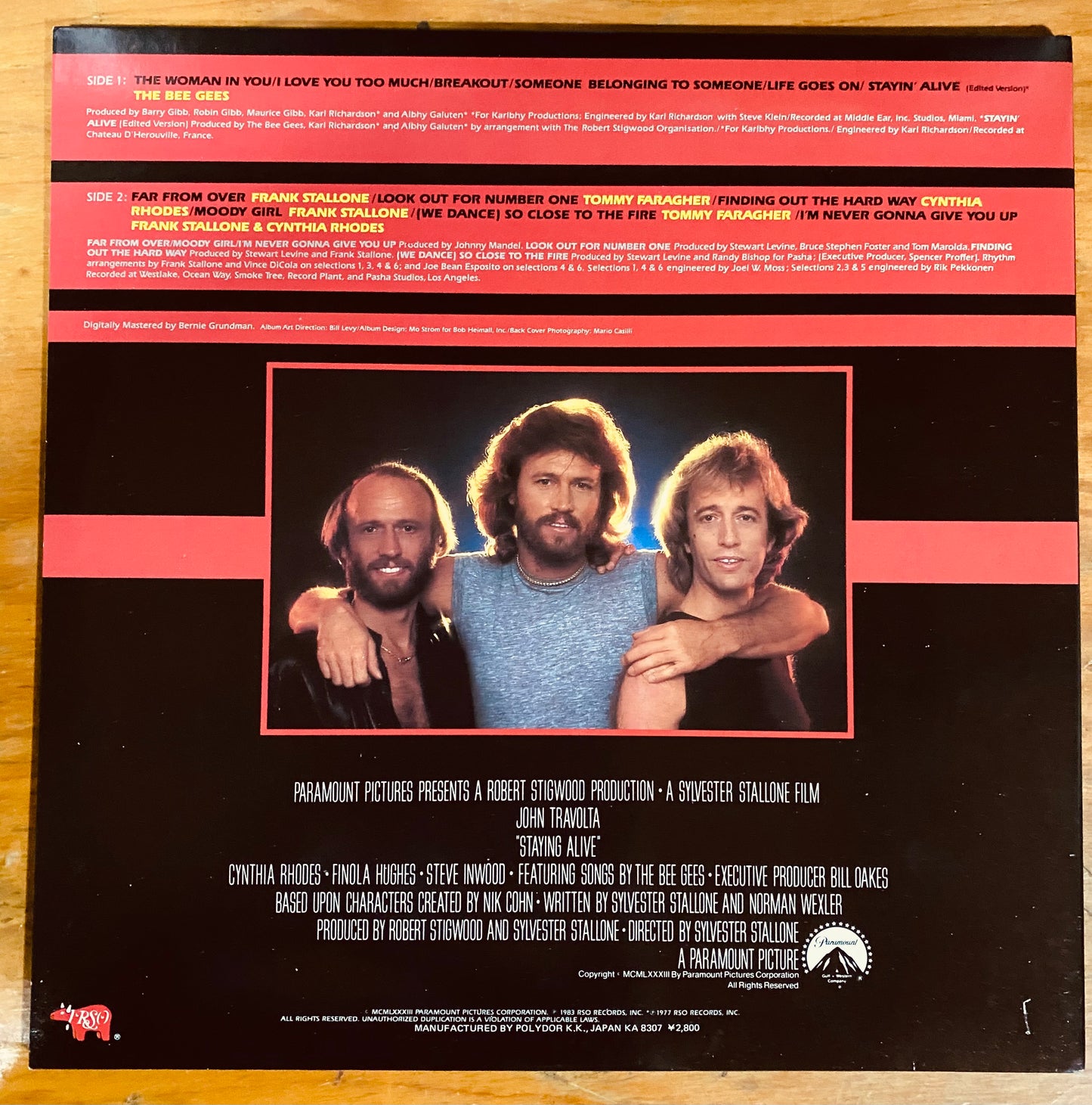 OG JAPON - Various - Staying Alive (The Original Motion Picture Soundtrack) (LP, Album)CL