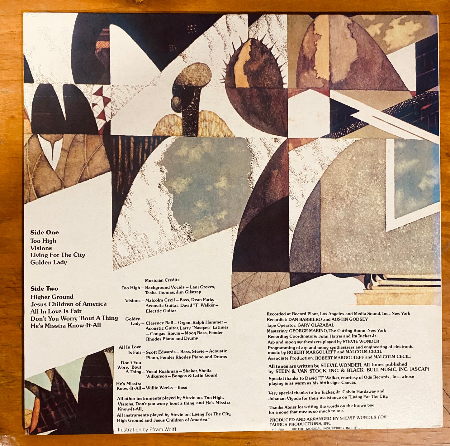 OG JAPON - Stevie Wonder- Innervisions =  (LP, Album, Gat) CL