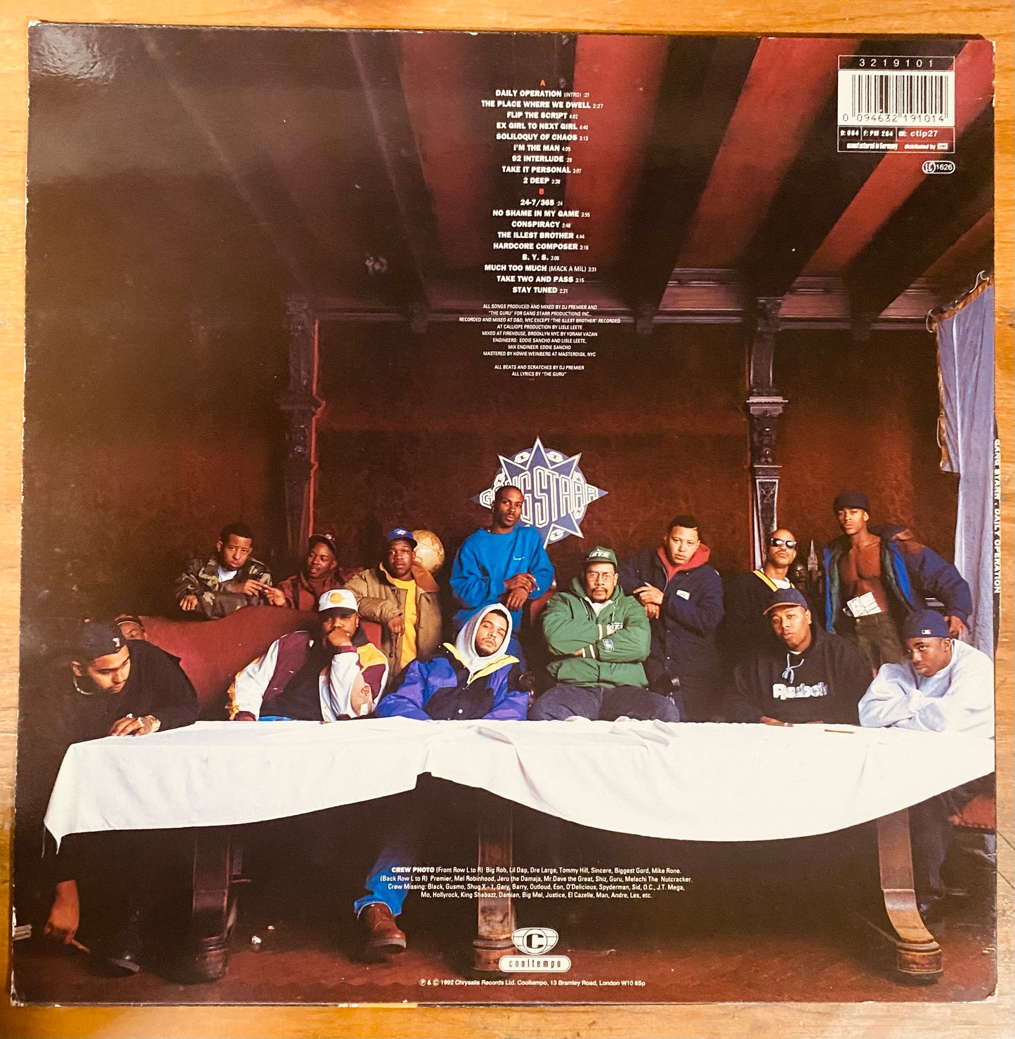 OG UK/EU - Gang Starr - Daily Operation (LP, Album, RP) CL
