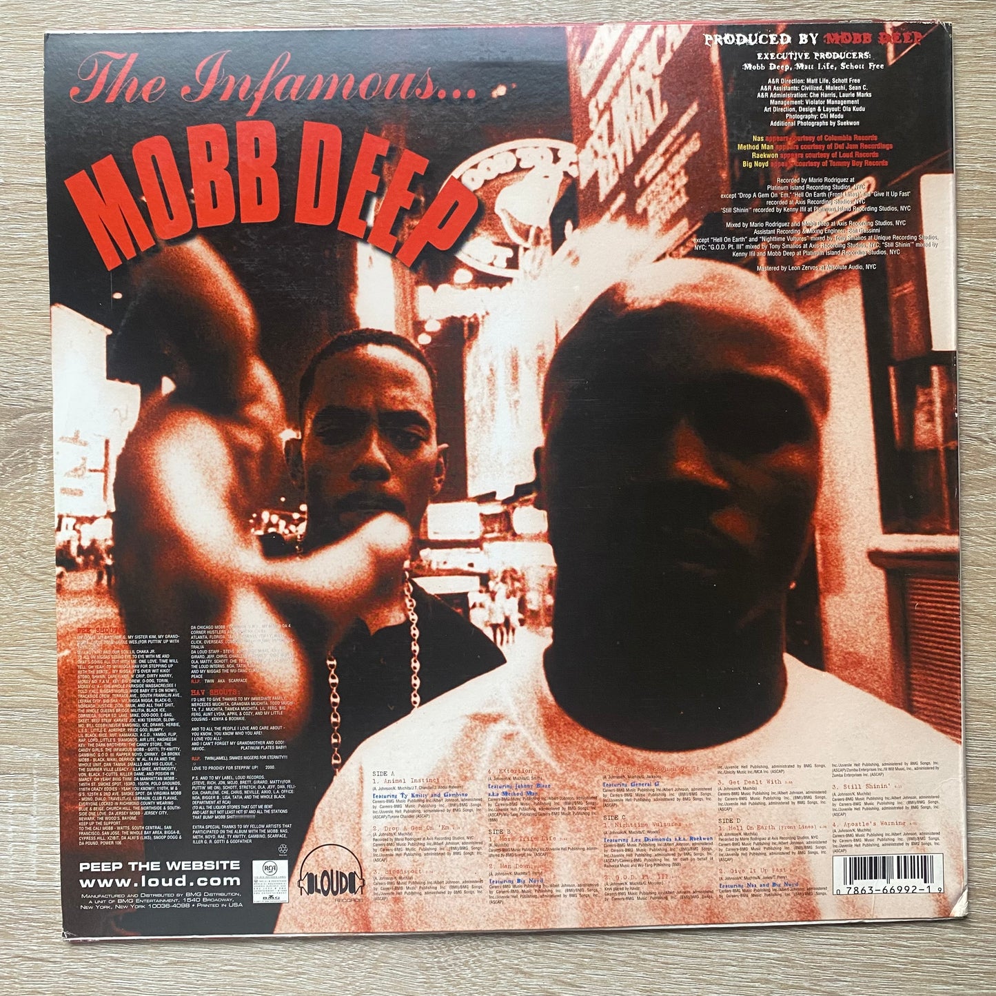 OG US - Mobb Deep - Hell On Earth (2xLP, Album)