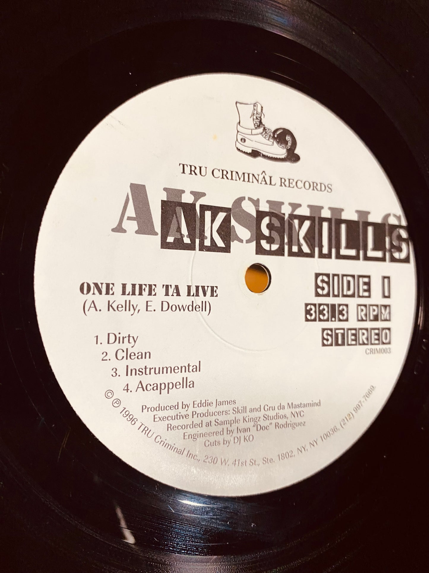 OG US - AK Skills - One Life Ta Live / East Ta West (12")