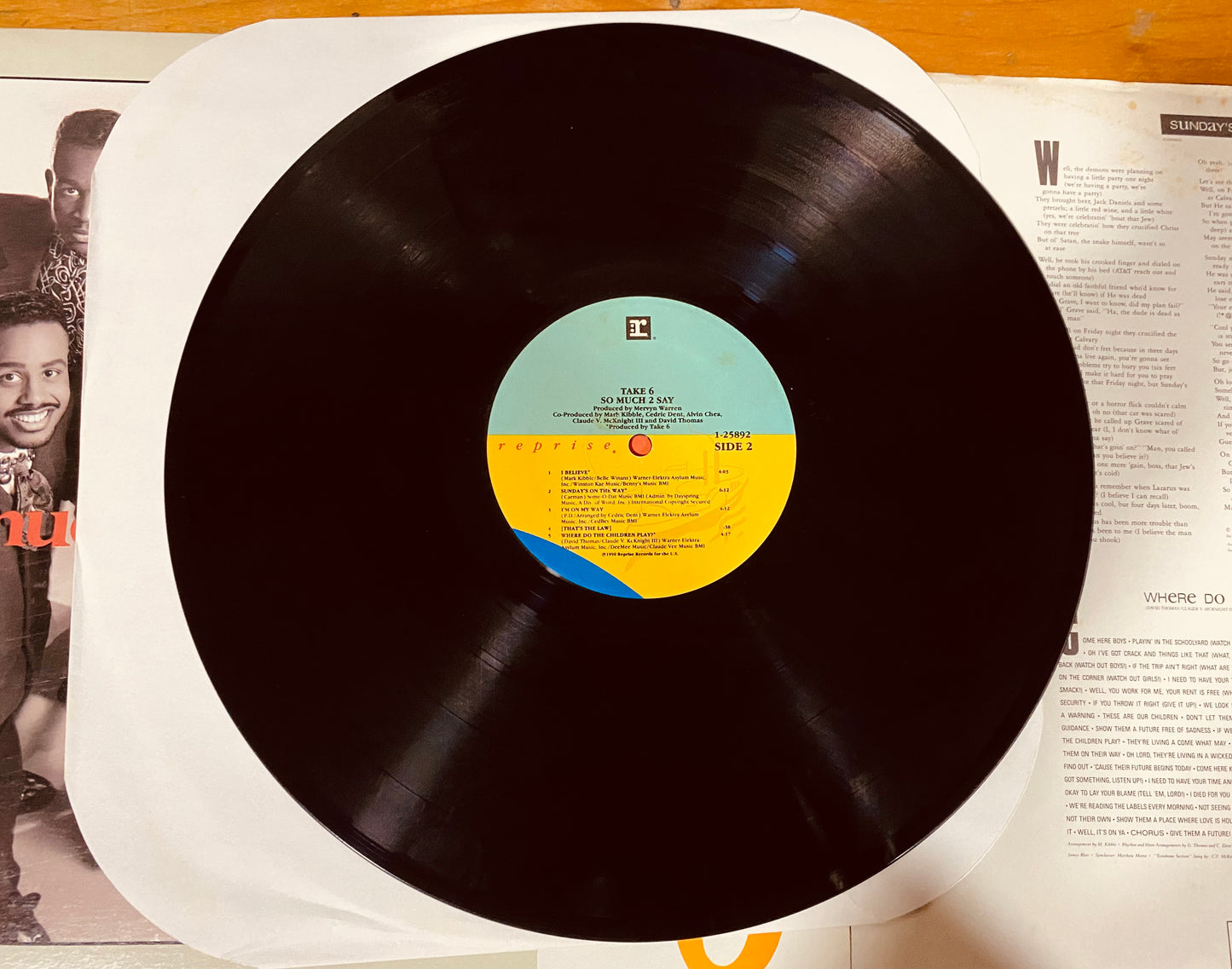 OG US- Take 6 - So Much 2 Say (LP, Album) CL