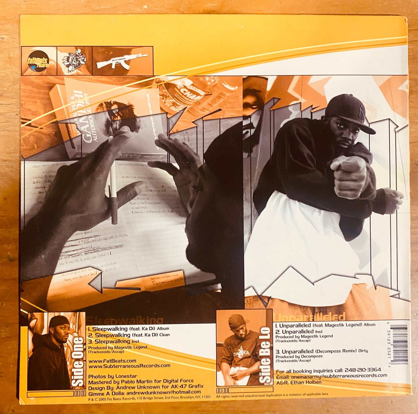 OG US - One Be Lo - Sleepwalking / Unparalleled (12")