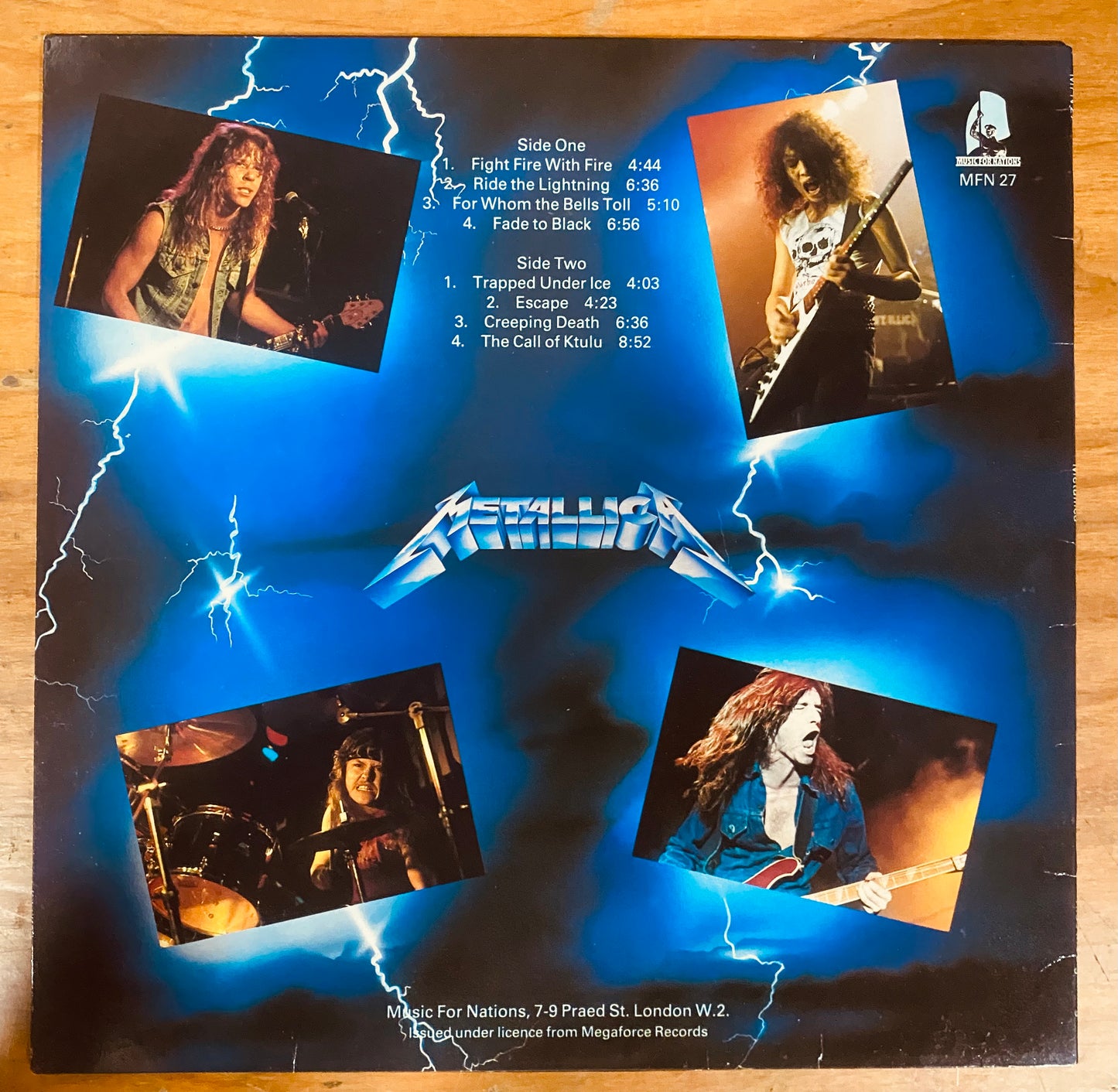 EU PRESS- Metallica - Ride The Lightning (LP, Album, RE)CL