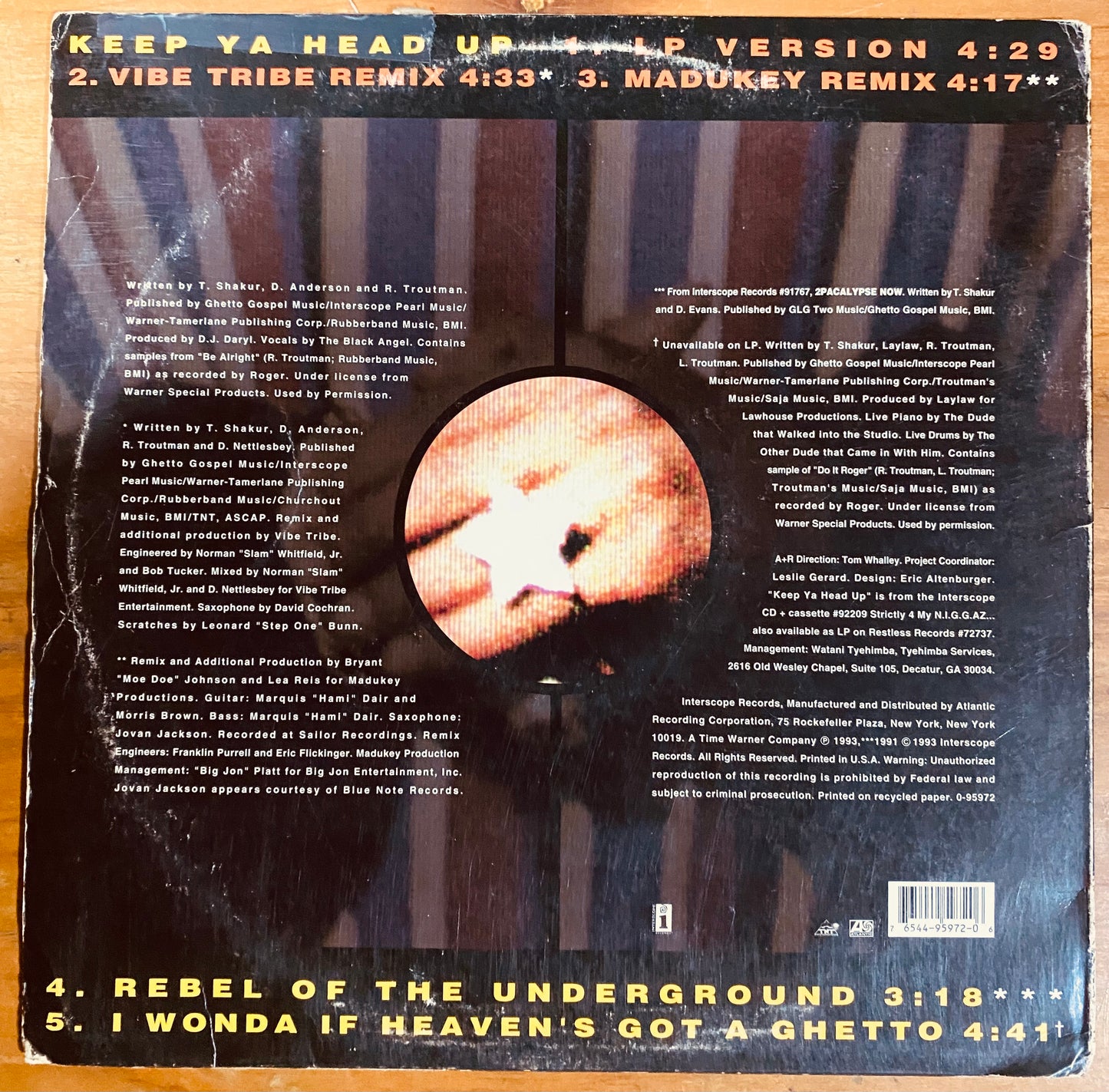 OG US - 2Pac - Keep Ya Head Up (12")