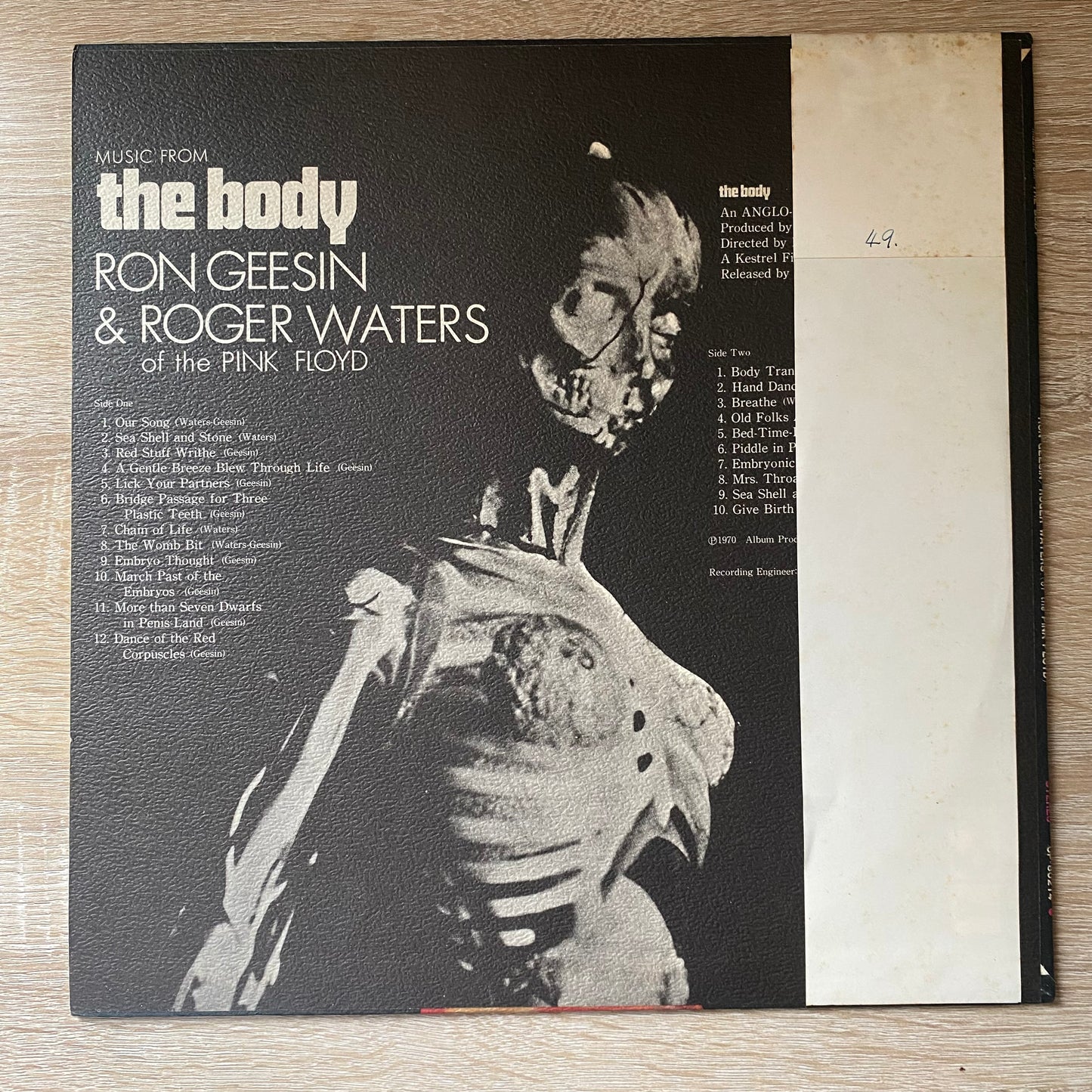Ron Geesin & Roger Waters - Music From The Body (LP, Album, RP)